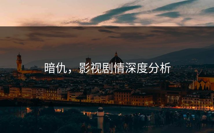 暗仇，影视剧情深度分析